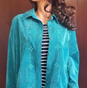 Cute Corduroy Light Weight Shirt Jacket